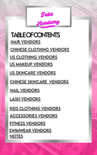 Load image into Gallery viewer, THE ULTIMATE VENDOR LIST (DIGITAL FILE)